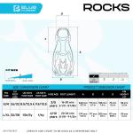 ROCKS FINS - LILAC/WHITE [S/M]