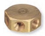 MANIFOLD - BRASS - 6 PORT 1/4'' NPT - RATED TO 3000PSI