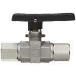 1/4 TURN ON/OFF BALL VALVE - 1/4'' NPT FEMALE TO FEMALE - STAINLE