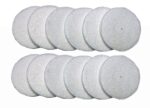 2 9/16'' O.D. SYNTHETIC FELT PADS FOR REPACKABLE CANISTERS - 12 P