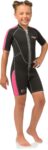 LIDO SHORT 2mm GIRL - BLACK/PINK [2XS]