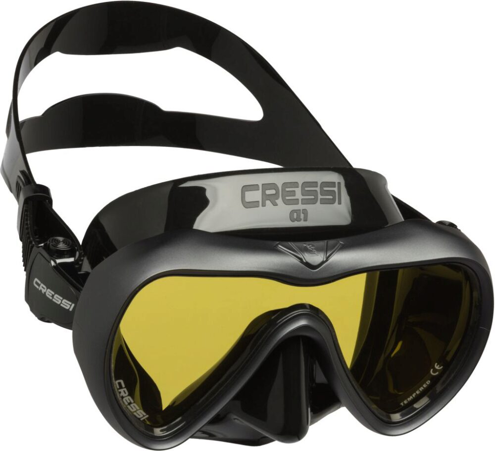 A1 - BLACK/GRAPHITE - YELLOW ANTI-FOG LENS