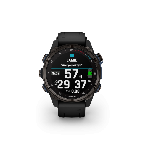 Descent Mk3i  43 mm, Carbon Gray DLC Titanium with Black Silicone