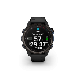 Descent Mk3i  43 mm, Carbon Gray DLC Titanium with Black Silicone
