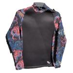 RASH GUARD-MENS, BLACK/SHARKS XL RASH GUARD-MENS, BLACK/SHARKS XL
