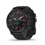 Descent Mk2s, Carbon Gray DLC with Black Silicone Band