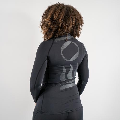 WOMEN'S LONG SLEEVE HYDROSKIN BLACK