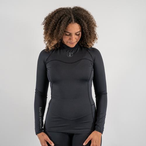 WOMEN'S LONG SLEEVE HYDROSKIN BLACK