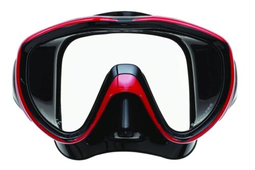 Flux Dive Mask - Metallic Red - Black Skirt