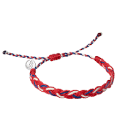 Bali Boarder Bracelet Red/White/Blue