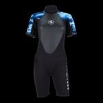 HYDROFLEX SHORTY WMN 3MM, BLU-CAMO,XL