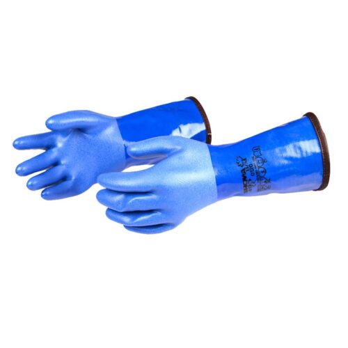 Gloves w/Liner, Blue - XL