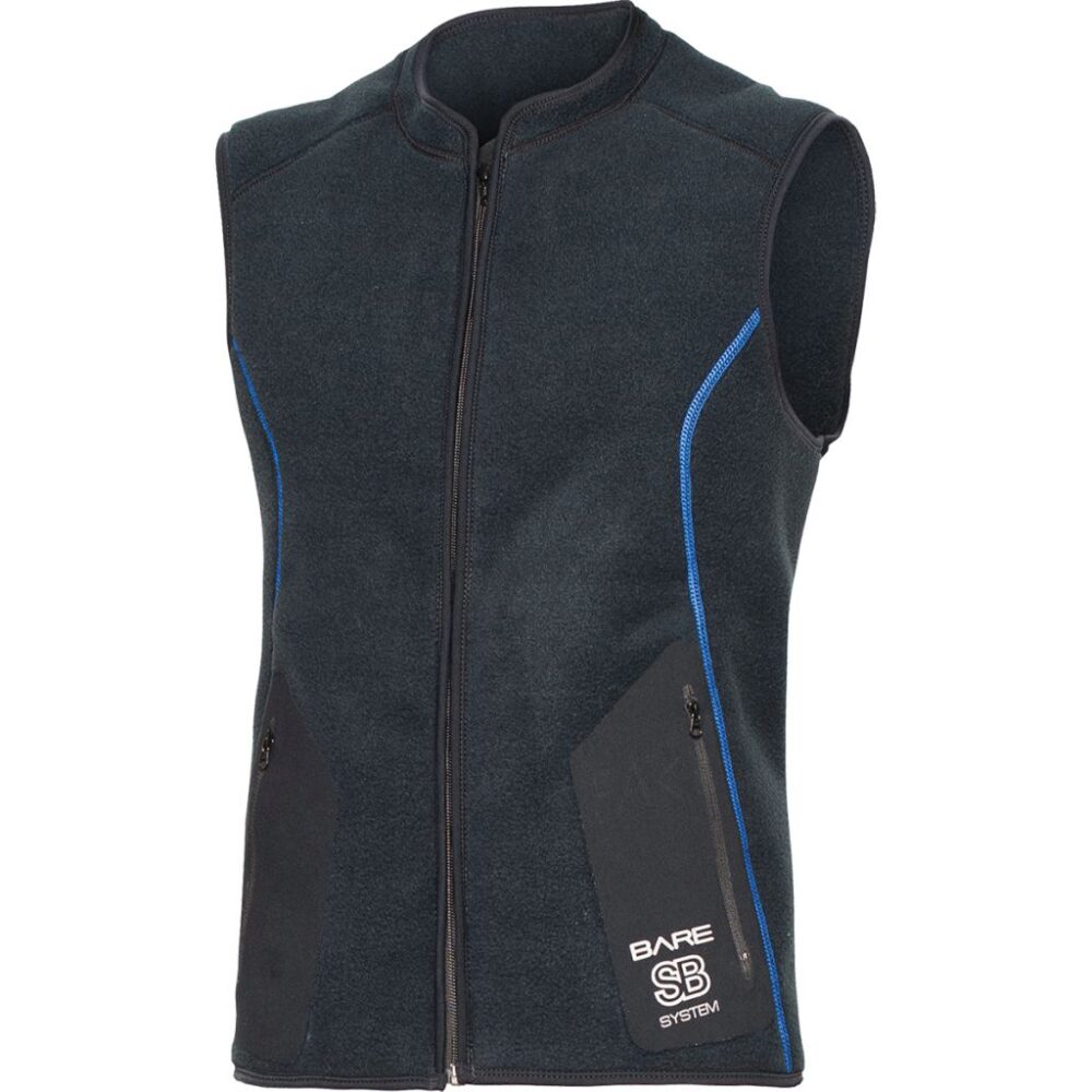 SB SYSTEM Mid Layer Vest, Mens, Black - 3XL SB SYSTEM Mid Layer Vest, Mens, Black - 3XL