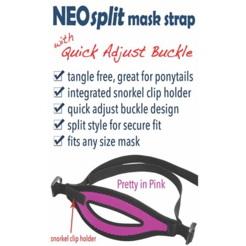 SPLIT NEOPRENE MASK STRAP - Pink