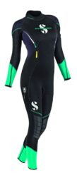 Sport Steamer 3mm Bzip Women's- Black/Caribbean