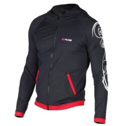2XL, Rash Guard Jacket, Black/Red