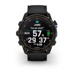 Descent Mk3i, 43mm, Carbon Gray DLC Titanium, Black Silicon Band
