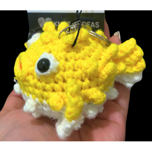 Keychain Puffer Plushie - Yellow