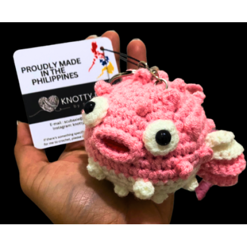 Keychain Puffer Plushie - Pink