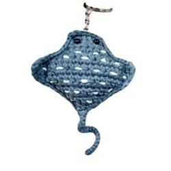 Keychain StingRay Plushie - Dark Gray