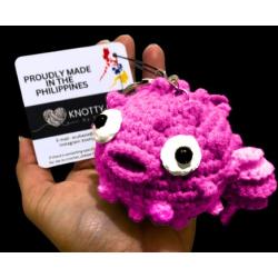 Keychain Puffer Plushie - Fuschia