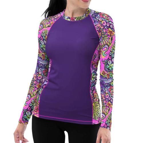 Octofloral Splatterparty Contour Rashguard