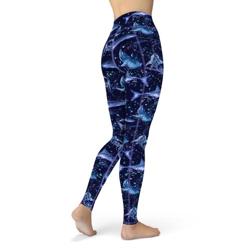 Whale Shark Wonderland Contour Leggings