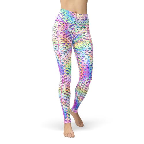 Psychedelic Mermaid Contour Leggings