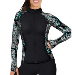 Women's Zip Rashguards BlueOcto ZR S