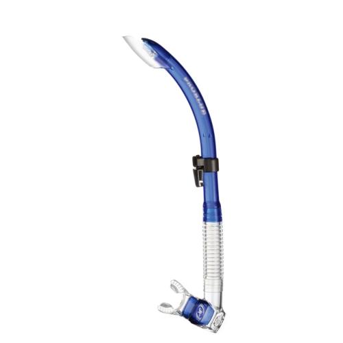 Semi-dry purge snorkel, w/ panted quick-release keeper, silicone