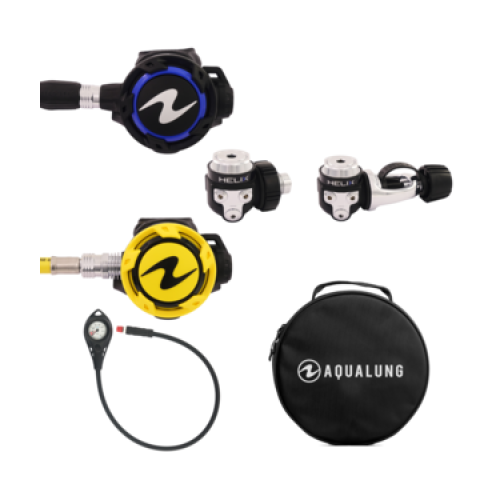 PACK HELIX PRO - Dive Regulator + Octopus + Pressure Gauge + Bag