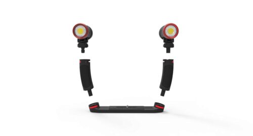Sea Dragon Duo 5000F Set (2 ea. 2500 COB LED lights, 2 grips, dua
