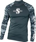 Graphite Rash Guard Mens, Long Sleeve (UPF50) Graphite Rash Guard Mens, Long Sleeve (UPF50)