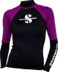 Jewel Rash Guard Womens, Long Sleeve (UPF50) -Pink/Purple Jewel Rash Guard Womens, Long Sleeve (UPF50) -Pink/Purple