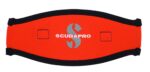 Neoprene Mask Strap,  2.5MM - Black/Orange