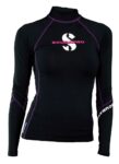 Onyx RashT-Flex Womens, Long Sleeve (UPF80)- Black/Purple