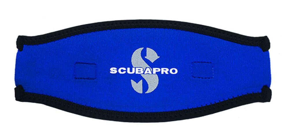 Neoprene Mask Strap, 2.5MM - Black/Blue Neoprene Mask Strap, 2.5MM - Black/Blue