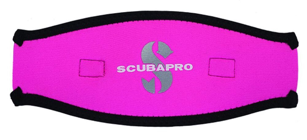 Neoprene Mask Strap, 2.5MM - Black/Pink Neoprene Mask Strap, 2.5MM - Black/Pink