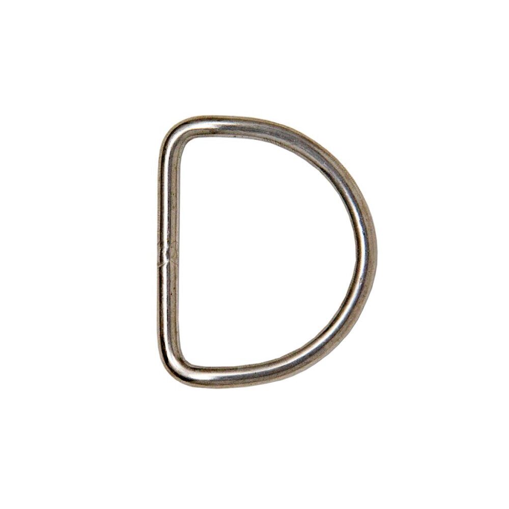 D-Ring - Stainless, 50mm, Pre-bent