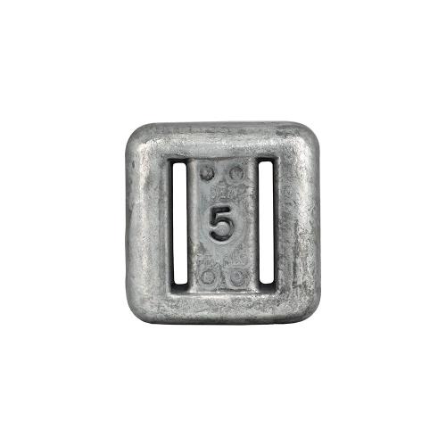 UNCOATED LEAD BLOCK WEIGHT 5LB