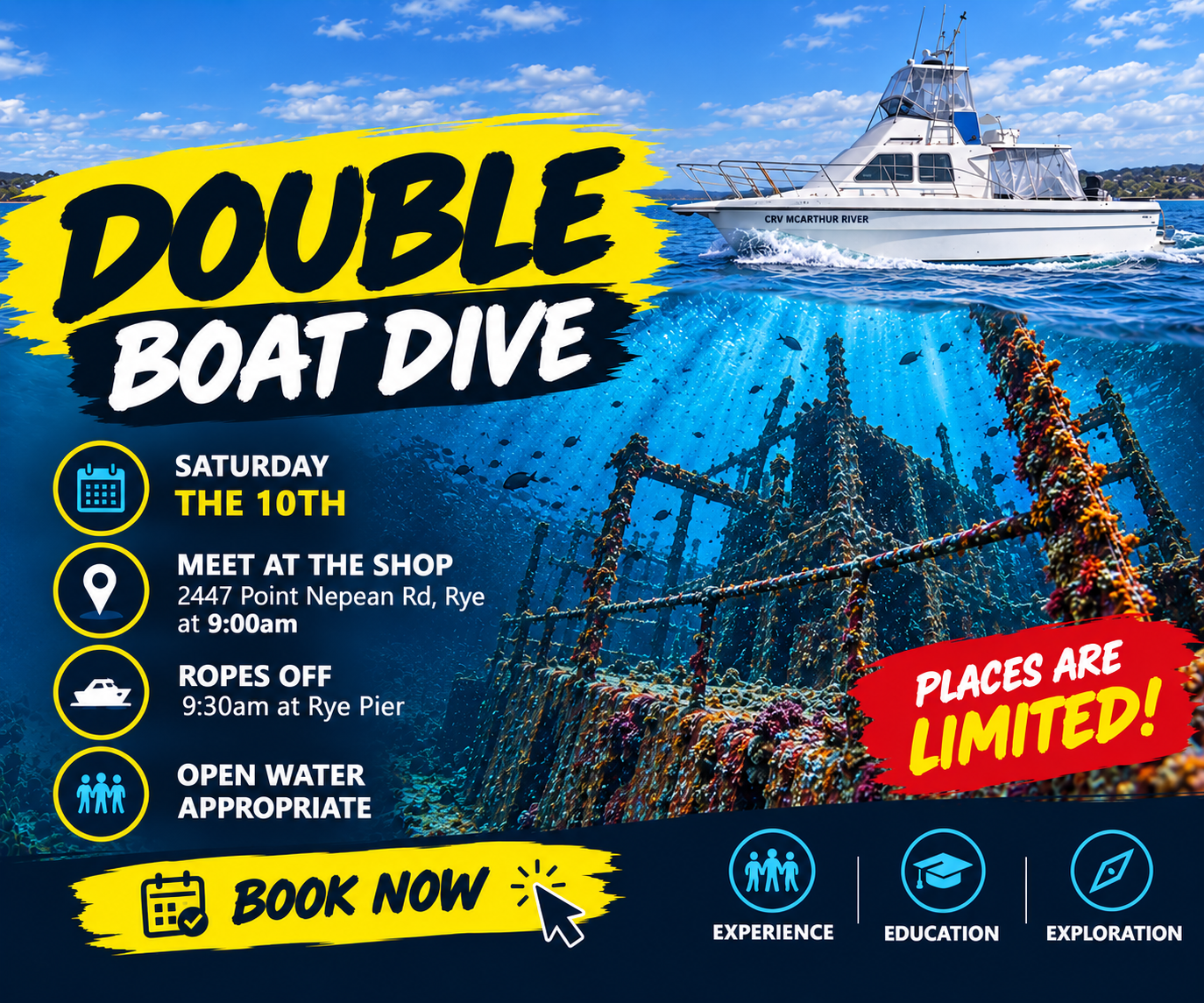 Saturday 10th October | Double Boat Dive