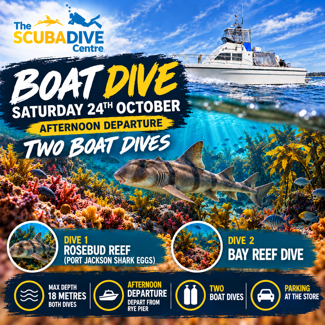 Saturday 24th October | Single or Double Boat Dive