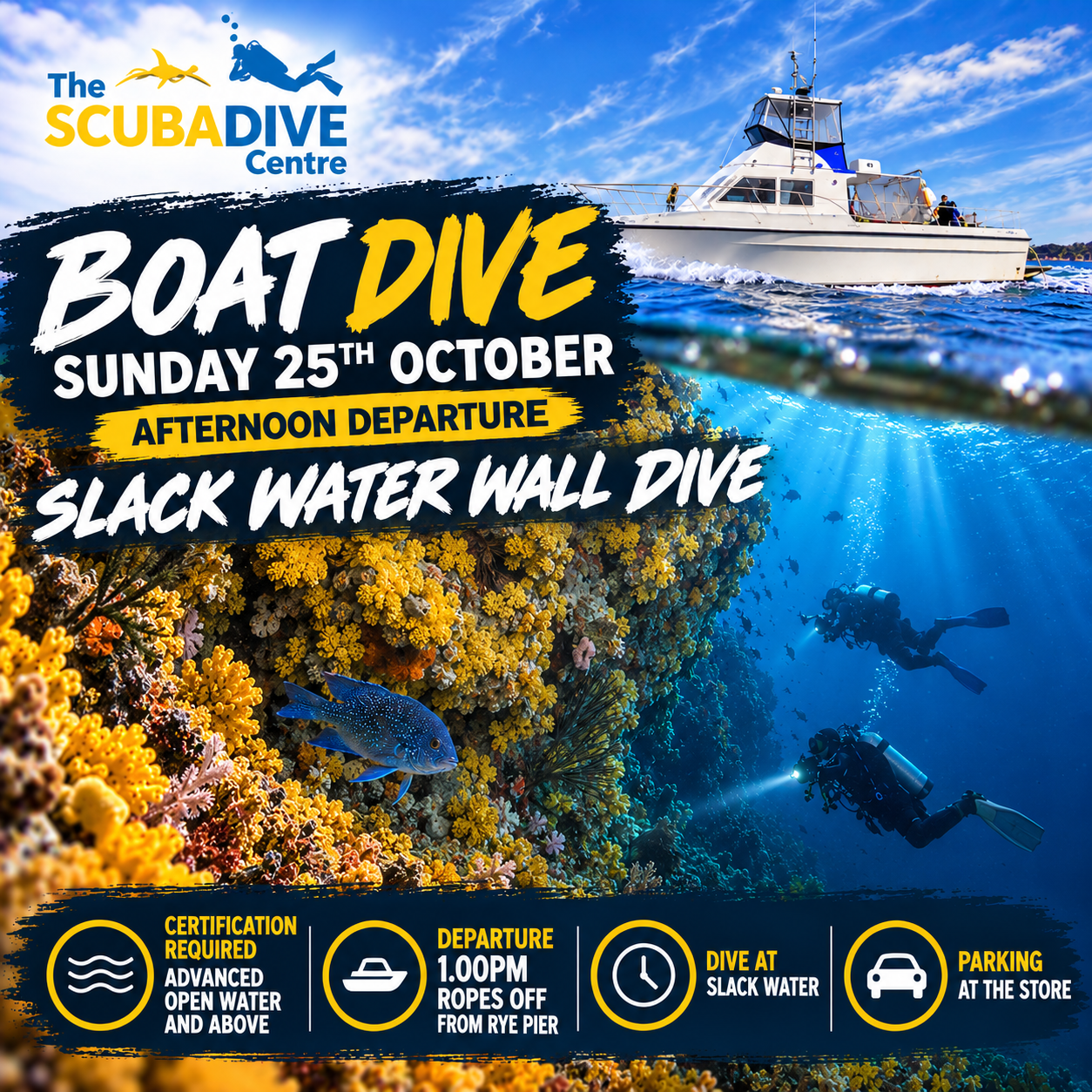 Sunday 25th October | Slack Water Wall Dive