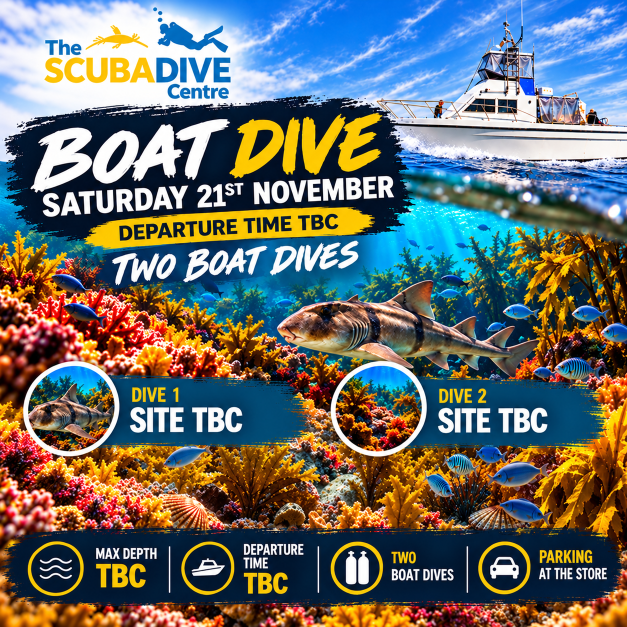 Saturday 21st November | Single or Double Boat Dive