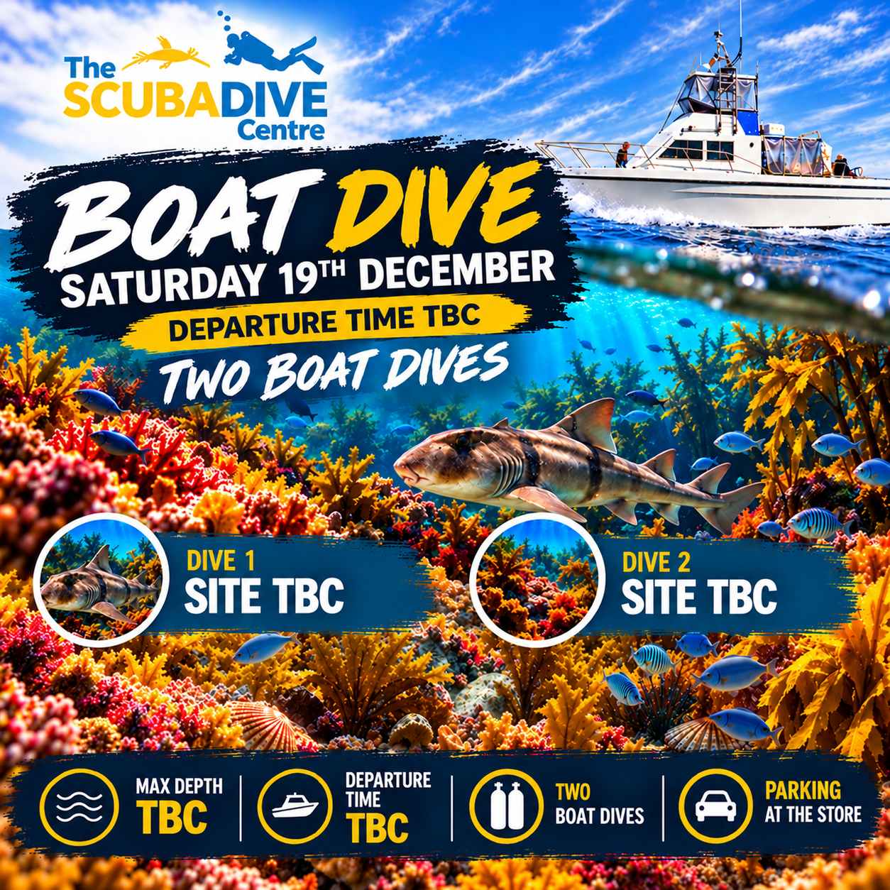 Saturday 19th December | Single or Double Boat Dive