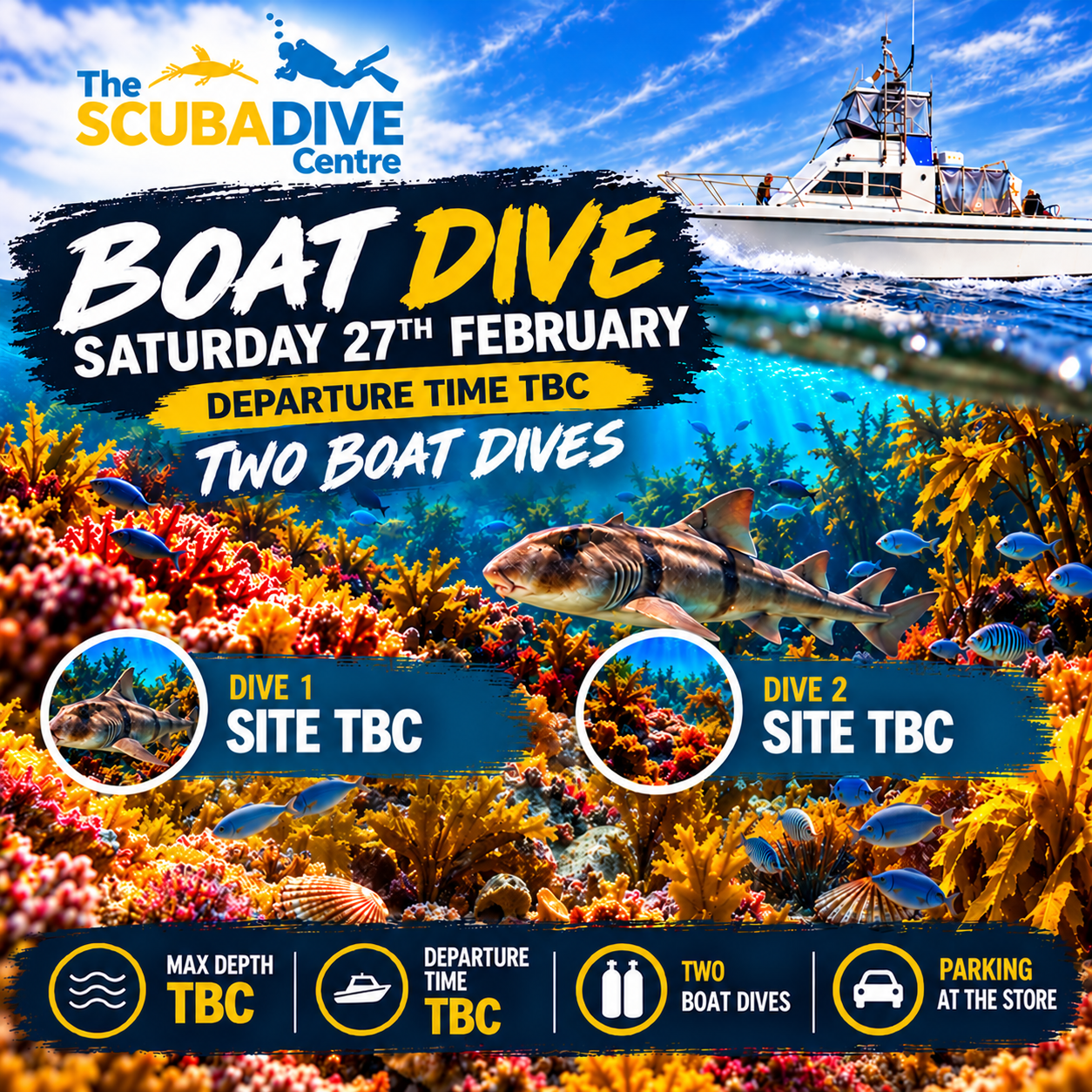 Saturday 27th February | Single or Double Boat Dive