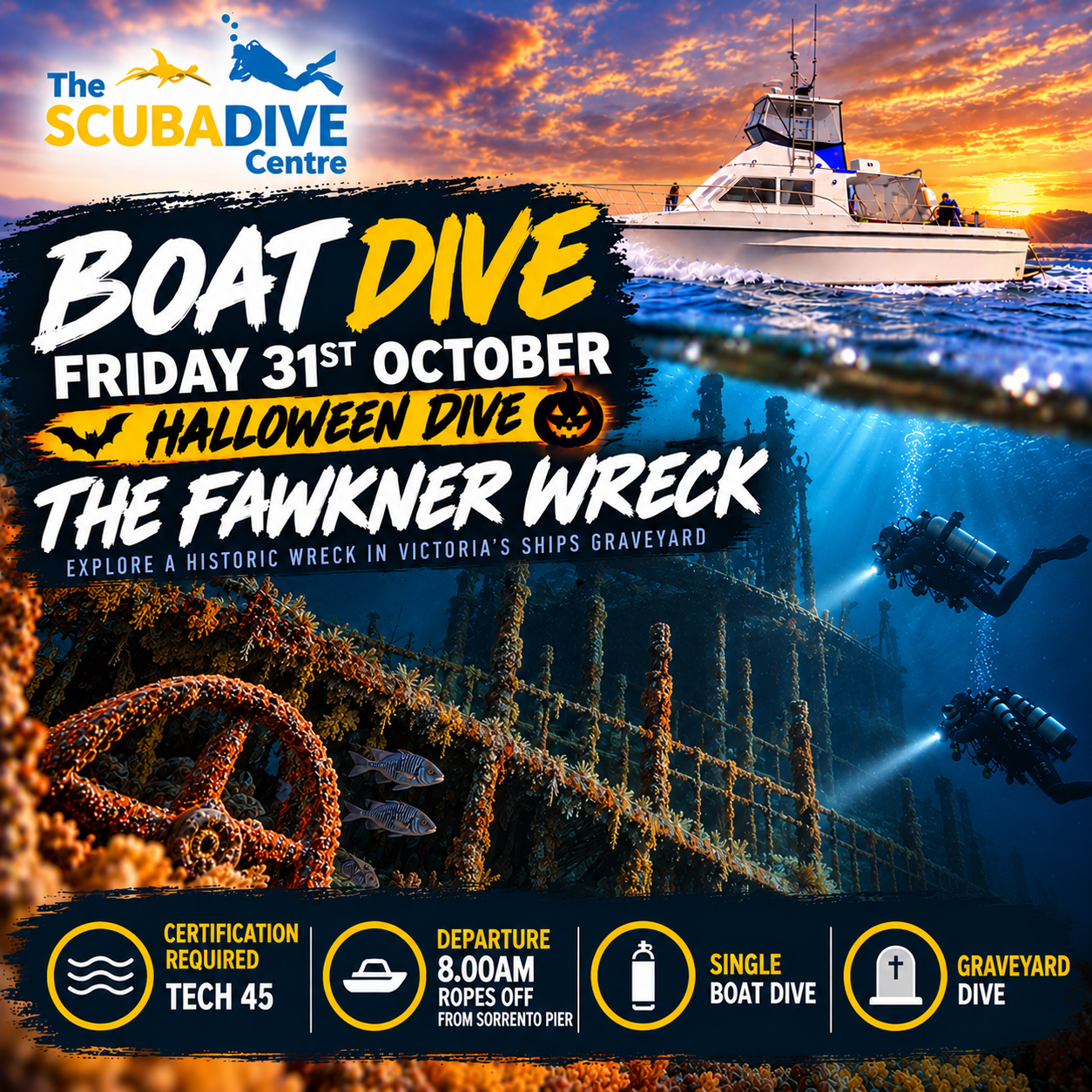 Saturday 31st October | The Fawkner - Ships Graveyard