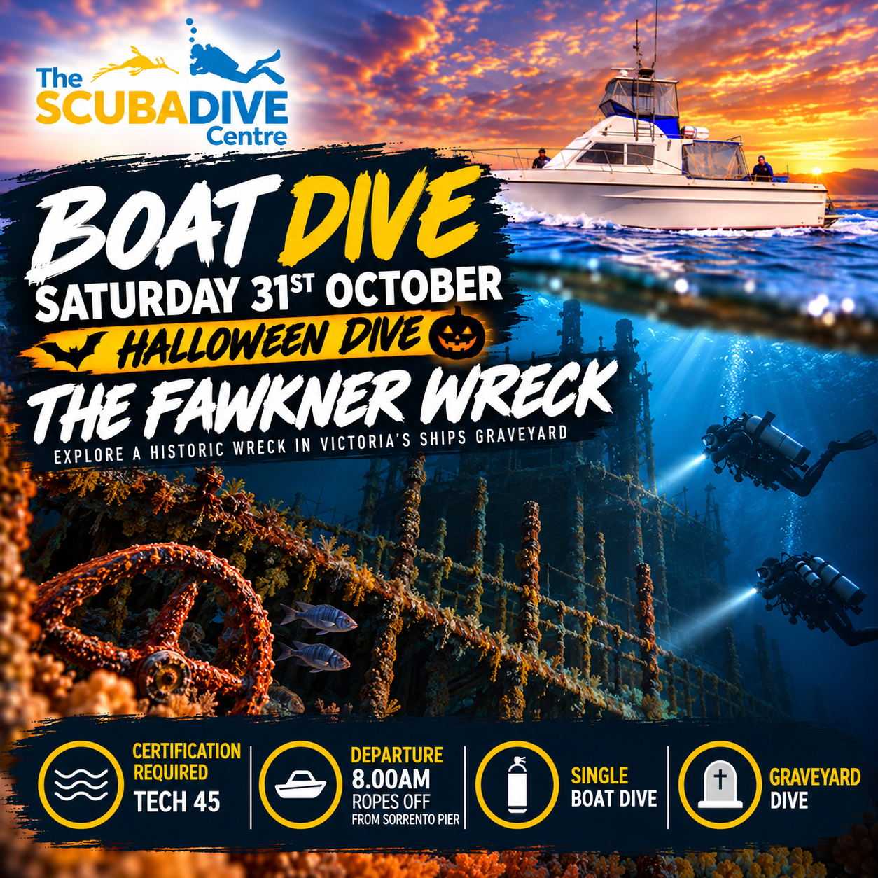 Saturday 31st October | The Fawkner - Ships Graveyard