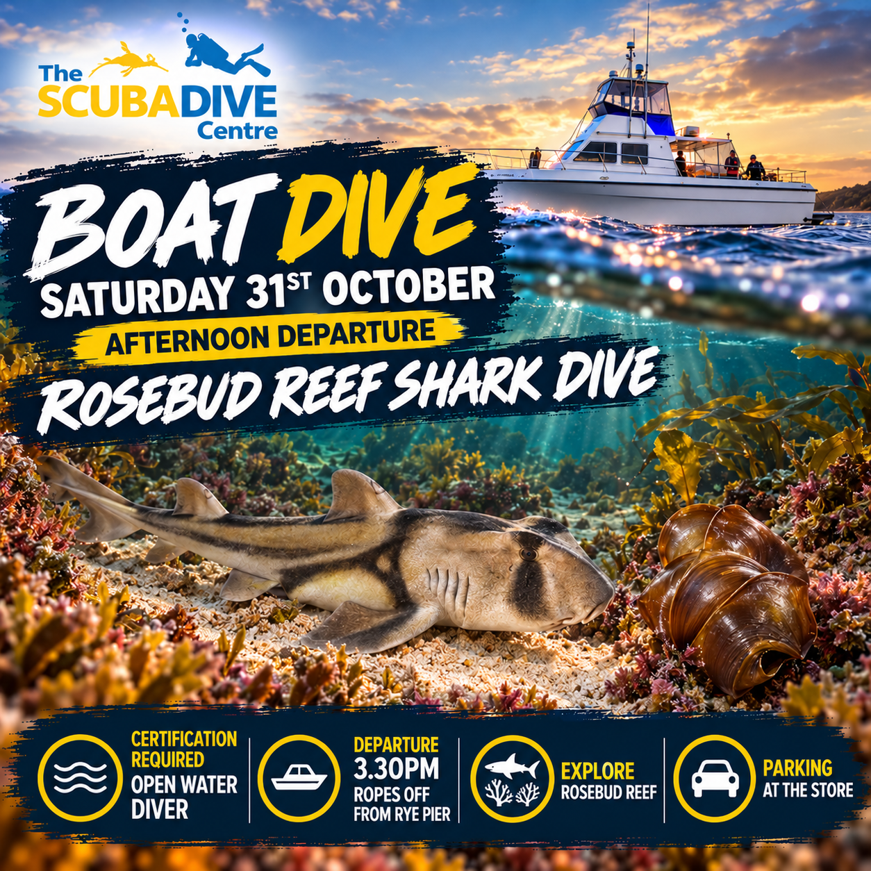 Saturday 31st October | Rosebud Reef | Boat Dive