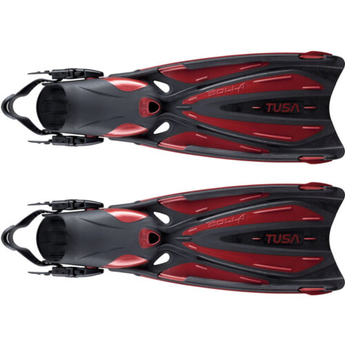 Tusa Solla Open Heel Fins | Red | L-XL